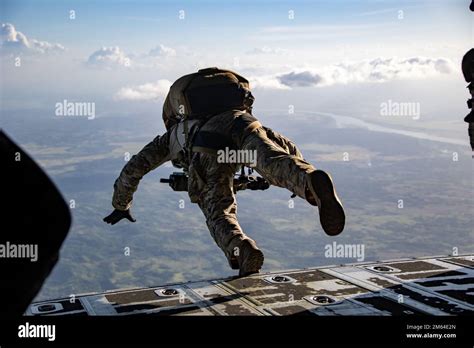 A Us Airmen With 353rd Special Operations Wing Conducts A Military