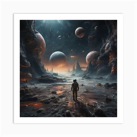 Science fiction Art Print by P&V_printable_art - Fy