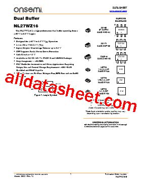 Nl Wz Datasheet Pdf On Semiconductor