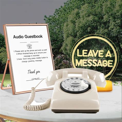 Amazon QUOXO Premium Audio Guest Book Telephone With Free LED