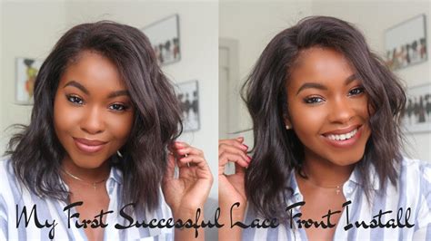 Lace Front Bob Wig Install Review Livinfearless87 Youtube