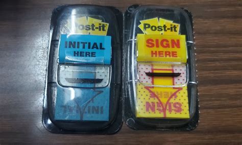 Post it Sign here Initial here 興趣及遊戲 手作自家設計 文具 Carousell