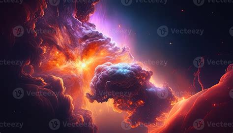 space background, digital art illustration, Generative AI 23042824 ...