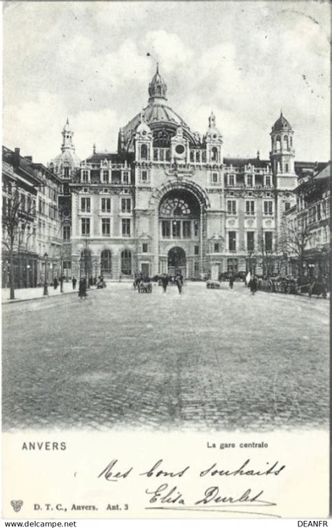 Antwerpen Anvers La Gare Centrale Carte Impeccable