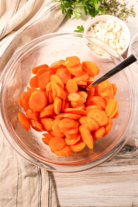 Glazed Hot Honey Carrots With Feta Cheese The Balanced Nutritionist