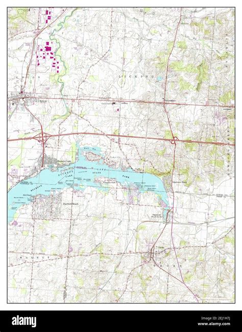 Thornville Ohio Map 1961 124000 United States Of America By