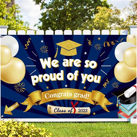 Buy Large Graduation Background Banner We Are So Proud Of You Banner