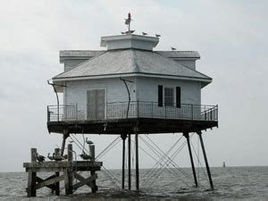 Mobile Middle Bay Lighthouse, Alabama at thelighthousehunters.com