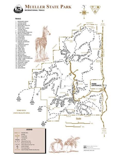 Mueller State Park Map