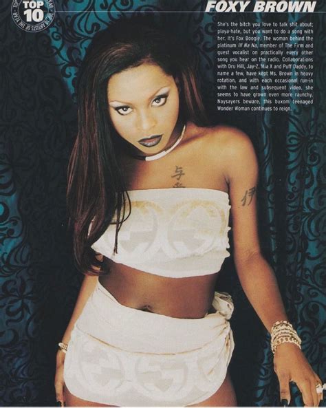 Foxy Brown In Gucci Foxy Brown Foxy Brown Rapper Foxy