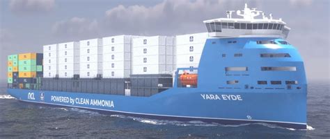 La compagnia Yara renderà le navi ad ammoniaca una realtà