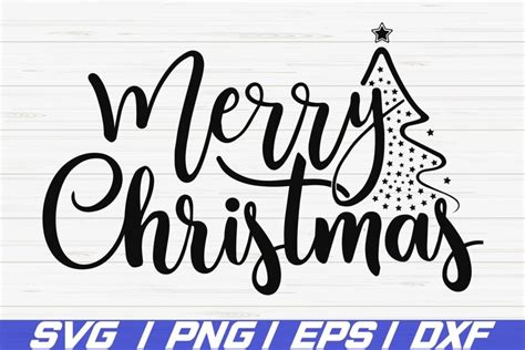 Merry Christmas Svg Cricut Cut File Commercial Use