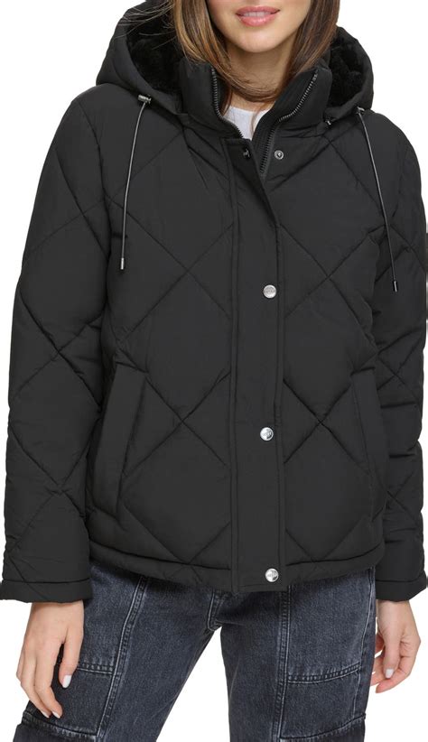 Dkny Women S Diamond Quilt Water Resistant Puffer Jacket Colors