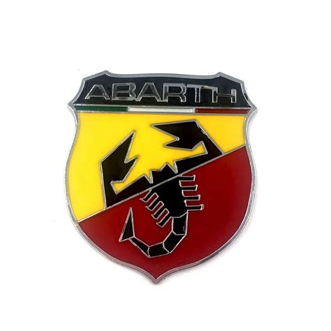 D M Car Abarth Metal Adhesive Badge Emblem Logo Decal Sticker