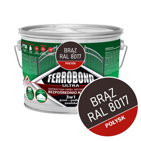 Farba Do Metalu Eliwa Na Rdz Br Z Po Ysk Ral L Ferrobond