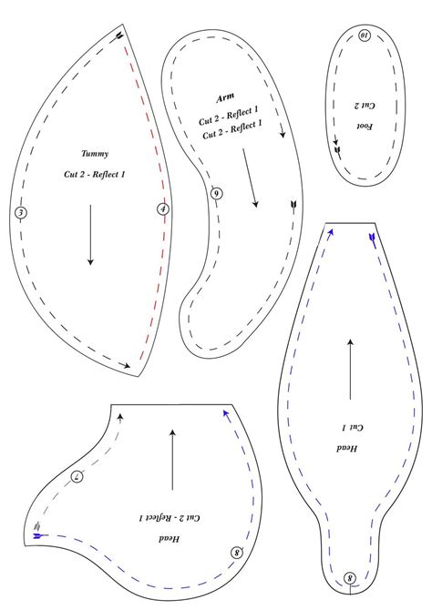 Printable Teddy Bear Patterns For Sewing