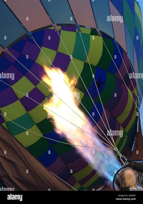 Hot Air Balloon Burner Stock Photo Alamy