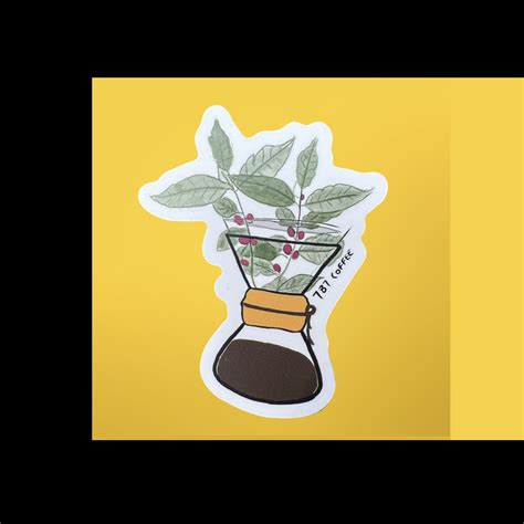 Chemex Sticker- Perfect For Chemex Lovers and Pour-Over Coffee