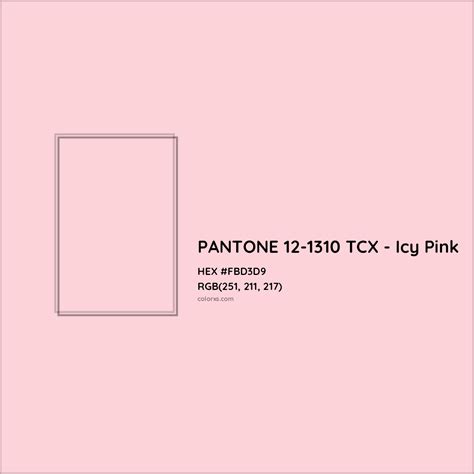 PANTONE 12-1310 TCX - Icy Pink Complementary or Opposite Color Name and ...