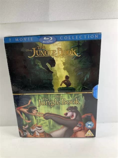 DISNEY THE JUNGLE Book Live Action And Animation Box Set Blu Ray New