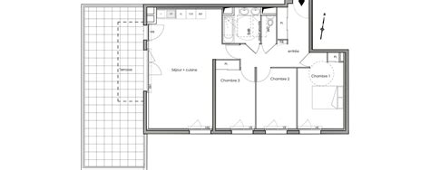 Plan Appartement T De M Neuf Aux Les Angles R Sidence Ter