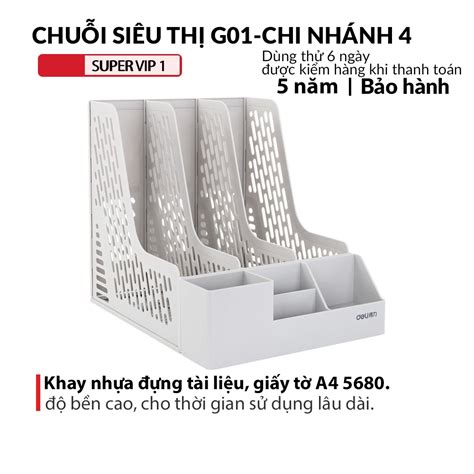 Khay nhựa đựng tài liệu giấy tờ 3 Ngăn 5680 hàng cao cấp Việt Nhật