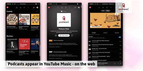 Podcasts Appear In Youtube Music On The Web