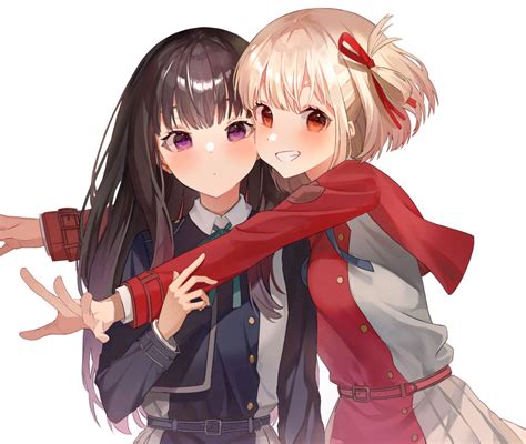 Safebooru 2girls Absurdres Bangs Belt Black Hair Blonde Hair Blue