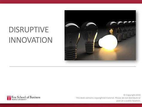 Disruptive Innovation Ppt