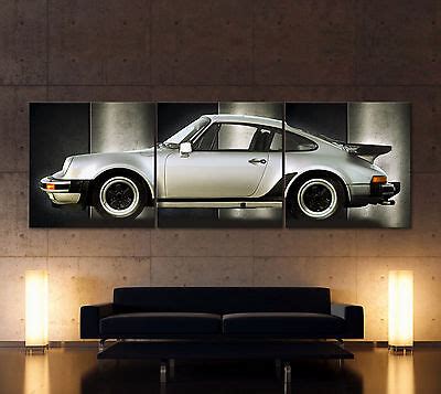 PORSCHE 911 TURBO Leinwand Bild Kunstdruck Sportwagen Classic Wandbild