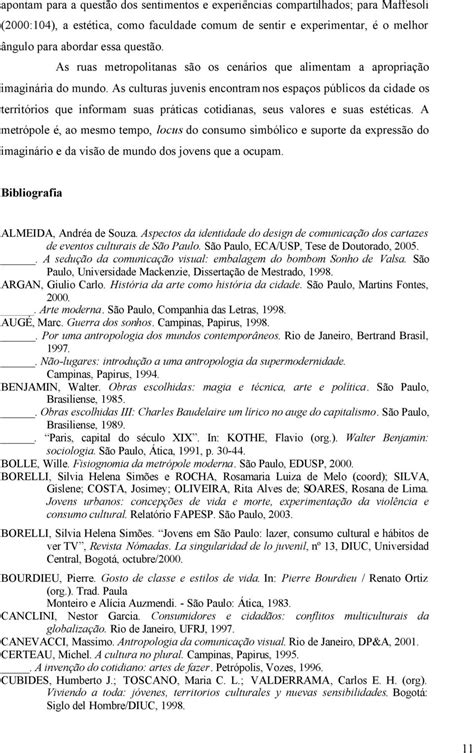 METRÓPOLE E CULTURAS JUVENIS ESTÉTICAS E FORMAS DE EXPRESSÃO 1 PDF