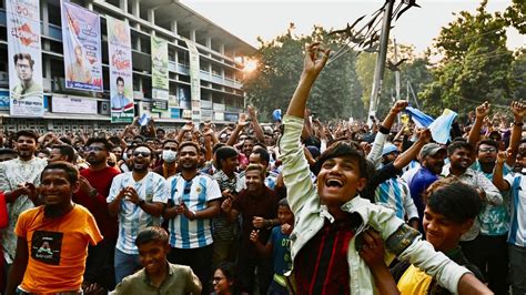 Amor Por La Celeste Y Blanca En Bangladesh Celebraron En Las Calles El