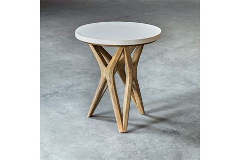 Marnie Limestone Accent Table At Gardner White