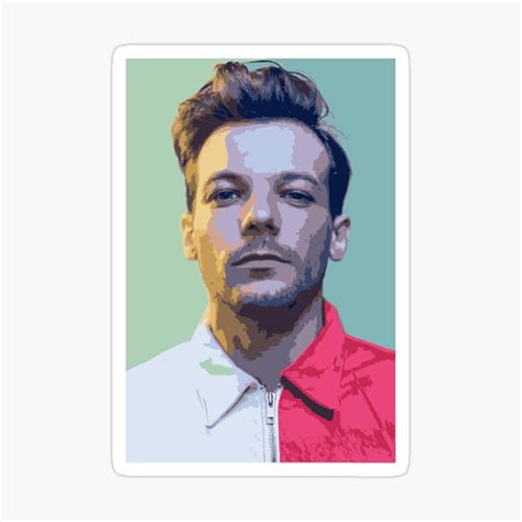 Louis Tomlinson Illustration Sticker By Vandakhoshgelle Louis