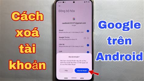 Cách xoá tài khoản Google trên Android ra khỏi thiết bị YouTube