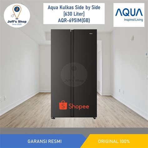 Jual Aqua Kulkas Side By Side 2 Pintu 630Liter AQR 695IM GB Shopee