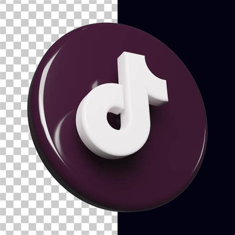 Premium PSD | 3d tiktok logo