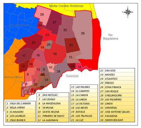 Barranquilla Distritos De Barrio Barranquilla Ciudad Alegre