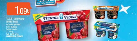 Promo Yaourt Gourmand Mamie Nova Chez Match Icatalogue Fr