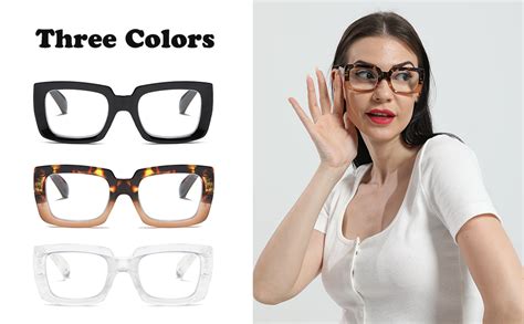 Mmoww 3 Pack Reading Glasses For Women Blue Light Blocking Stylish