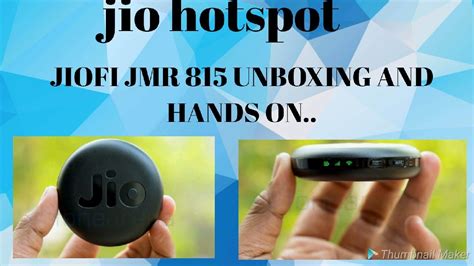 Jiofi Jmr Unboxing And Full Review Jio Hotspot Router Jiofi