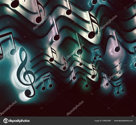 3d Colorful Music Notes Wallpaper