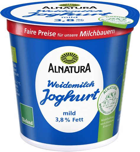 Joghurt mild 3 8 Fett 150 g in Bio Qualität von Alnatura