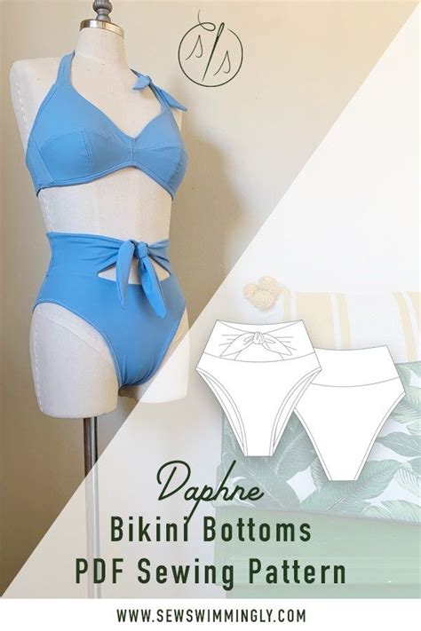 Diy High Waisted Bikini Bottoms Pdf Sewing Pattern Artofit