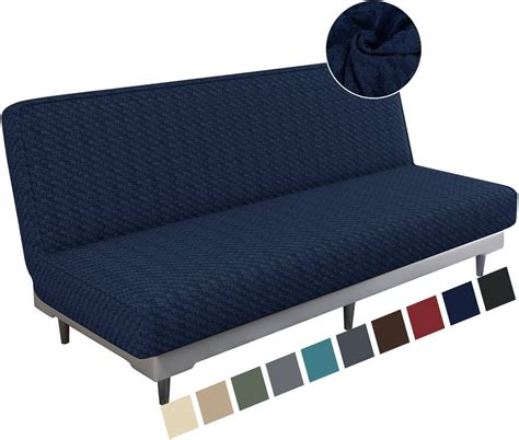 Amazon Maxijin Newest Jacquard Futon Cover Stretch Armless Futon