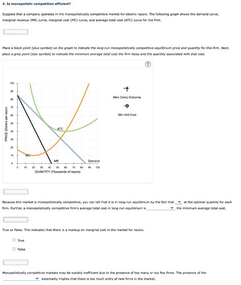 Solved 4 Is Monopolistic Competition Efficient Suppose Chegg