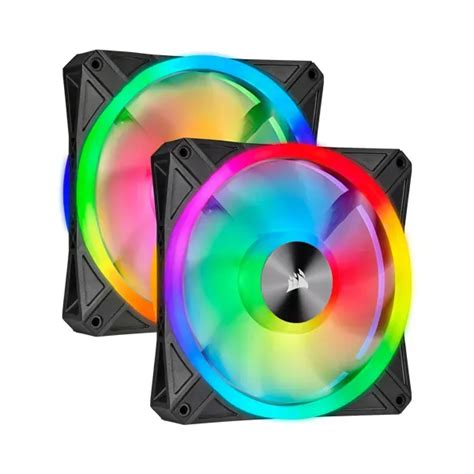 Corsair Icue Ql Rgb Mm Pwm Dual Fan Kit With Lighting Node Core