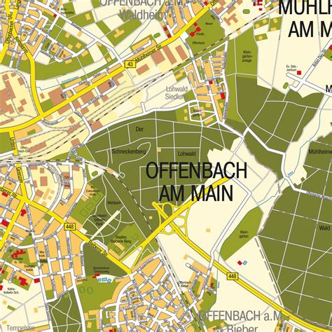 Offenbach Map - Germany