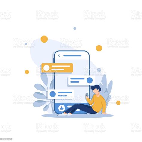 Social Media Concept Banner Flat Style Vector Illustration Stock Illustration Download Image