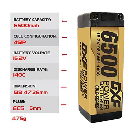 DXF POWER LiPo 4s 6500mAh HV 5mm LCG